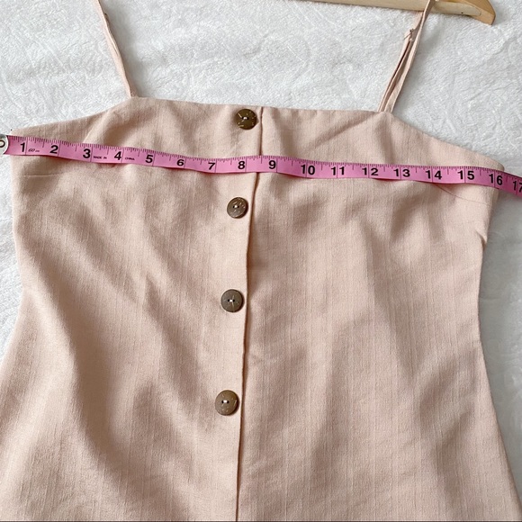 Pink Button Down Romper - Picture 3 of 9